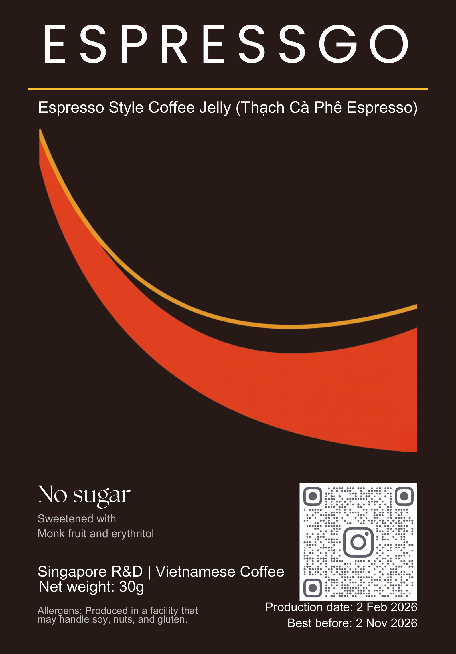 ESPRESSGO: 1 Coffee Jelly Pack